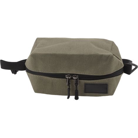 Boîte à mouchoirs de camping en toile, porte-papier toilette, boîte à serviettes, convient pour les tentes, les maisons, les bureaux, vert militaire. (1/5)