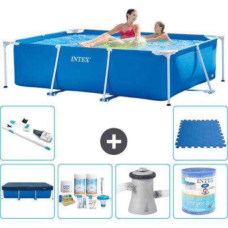 Intex Piscine Tubulaire Rectangulaire - 220x150x60 cm - 7-pièces S40055 (1/5)