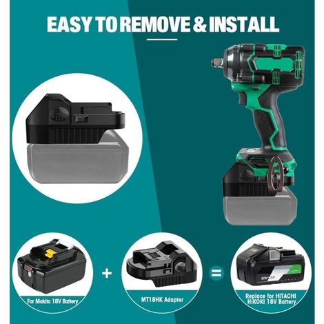 Makita 18V Li-Ionen-Akku-Konverter für Hitachi 18V Gleitwerkzeuge (1/5)