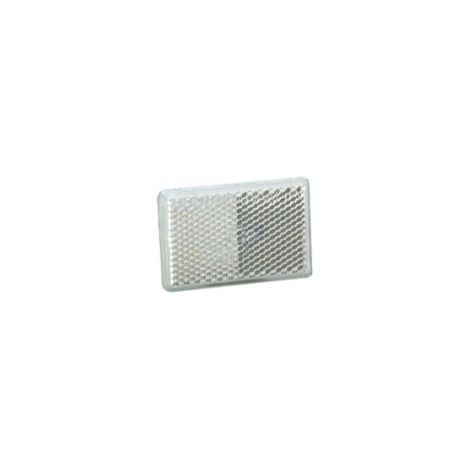 Catarifrangente adesivo bianco 57x39mm (1/2)