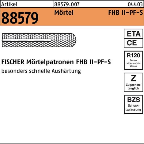 fischer Patrone FHB II-PF 12x75 10 Stk
