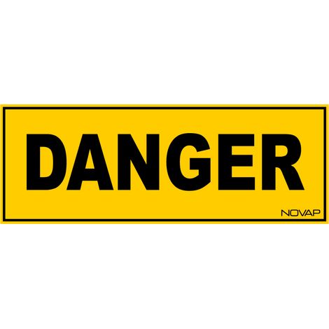 Panneau Danger - Rigide 330x120mm - 4140650
