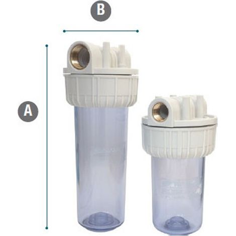 Filtro big 3 pezzi vuoto 9" 3/4 attacco 3/4 (1/3)