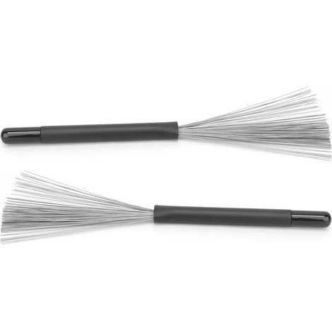 Brosses de batterie rétractables avec manche ergonomique - Idéal pour batteurs rock, country et folk (1/5)