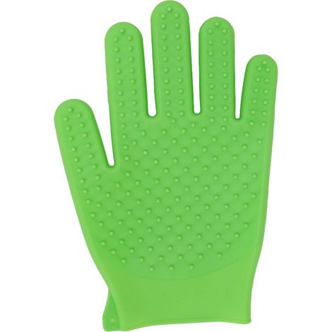 1 Paire Gant de toilettage, Silicone double face, Mousse rapide, Durable, Pour chat poils longs et courts (1/5)