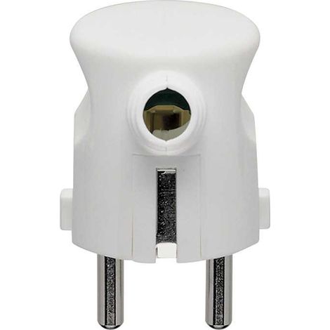 00241.B Enchufe 2P+T 16A S31 Salida de cable 90° Blanco