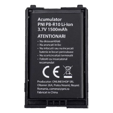 Batterie PNI PB-R10 Li‑Ion 1500 mAh 3,7 V pour station de charge R10 (1/4)