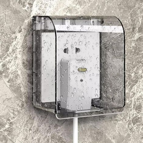 Wasserdichte Abdeckung für Steckdosen des Typs 86, 12,2 × 10,8 × 7,3 cm, wasserdichte Abdeckung für Steckdosen, Schalterabdeckung für Badezimmer und Küchen