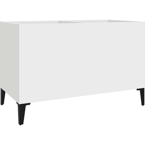 Maison Exclusive - Armoire à disques blanc 74,5x38x48 cm bois d'ingénierie (1/5)