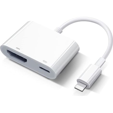 Adaptateur HDMI pour iPhone/iPad et TV (câble Lightning vers HDMI Plug and Play) (1/5)