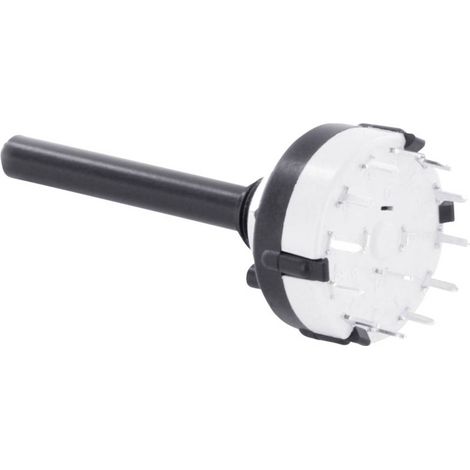 TRU COMPONENTS TC-DS2X6P Interruttore rotativo 0.35 A Posizioni di commutazione 6 3 x 60 ° 1 pz. (1/2)