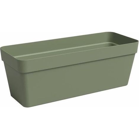 Teva Capri Pflanzkübel Kunststoff grün asche 49,9x20x18,1 cm (1/2)