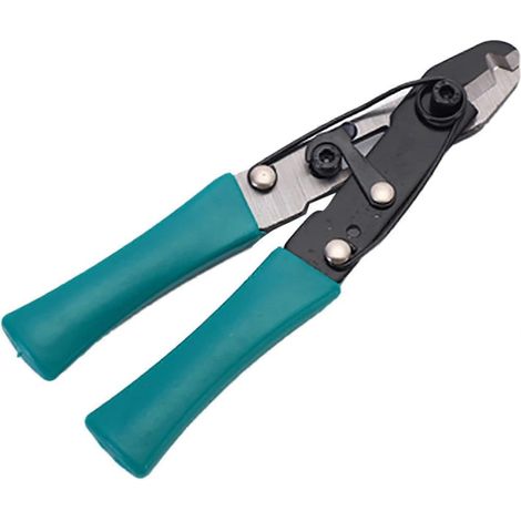 Pince à dénuder pour fils d'acier, mini pince multifonctionnelle, coupe-fils portable, outil de dénudage réglable avec poignée en PVC pour la coupe de câbles électriques (1/2)