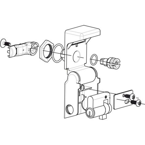 Schneider Electric Adapteraufsatz DIN-Profilhalbzylin. NSYAEDLDINS3D