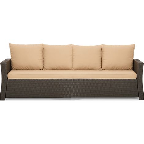 Coussins de canapé meubles de jardin en résine tressée Beige, Coussins balançoire d'extérieur 170x60x50cm Coussin de banc de jardin 3 places -Mix (1/5)
