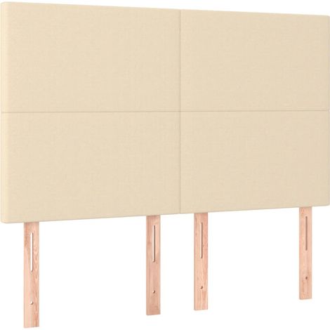 Maison Exclusive - Testiera Crema 144x5x118/128 cm Tessuto