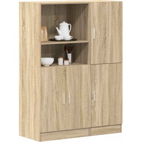 2-tlg. Küchenschrank-Set Sonoma-Eiche Holzwerkstoff