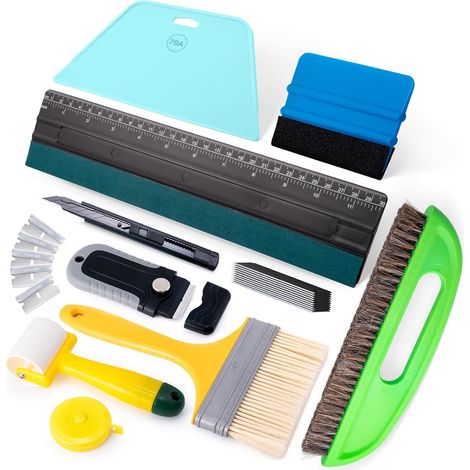 Wallpapering Tools, Wallpaper Film Tools, Wallpaper Kit with Paste Brush and Wallpapering Tools: Rollers, Brushes, Blades, Wallpaper Knife (1/5)