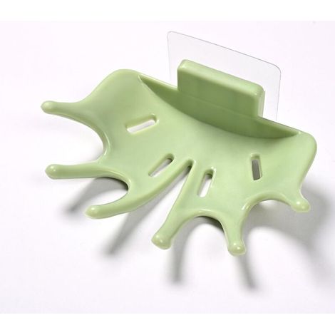 2er-Set grüne Seifenboxen von Green Essential, Seifenhalter aus Kunststoff für Zuhause, Bad oder Dusche – personalisierte, kreative und funktionale Seifenablage (1/5)