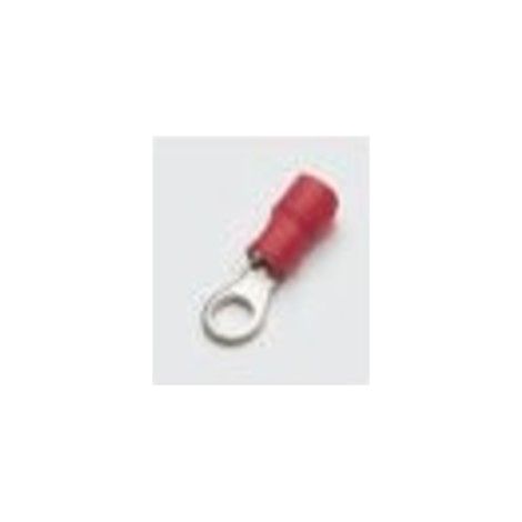Terminal rond pré-isolé 3,7mm 0,25-1,65 Rouge Pvc15037
