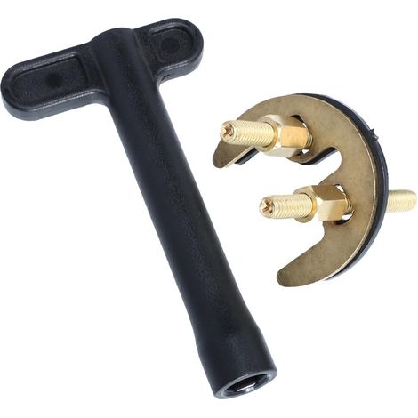 Ensemble de fixation pour robinet en cuivre avec écrou de fixation pour robinet d'eau chaude et froide d'évier de cuisine (1/5)