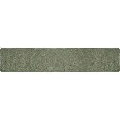 Alfombras de área Verde oliva 60 x 400 cm yute