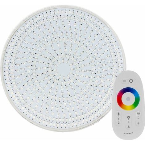 Kit Lámpara LED SLIM PAR56 para piscinas, 12V DC, IP68, 35W, RGB + mando, RGB (1/5)