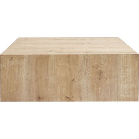 MDF Couchtisch "Prizma" - 90 x 90 x 35 cm - Eiche Saphir