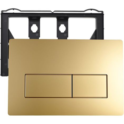 Pièces de rechange pour chasse d'eau - Plaque de pression compatible avec Geberit Sigma01 UP300 et 320 - 115770115 (doré) (1/5)