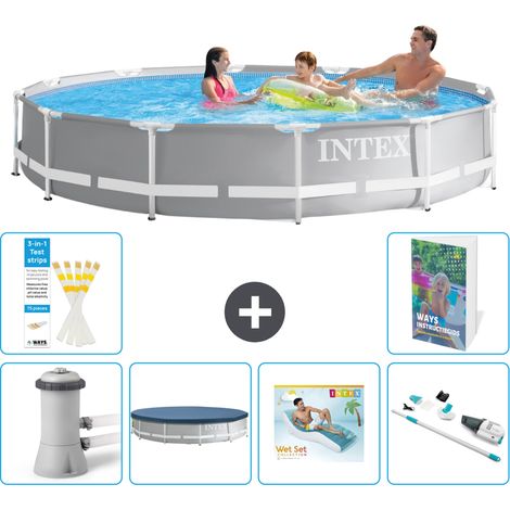 Prism Frame Pool Rund - 366x76 cm - 7-teilig S236