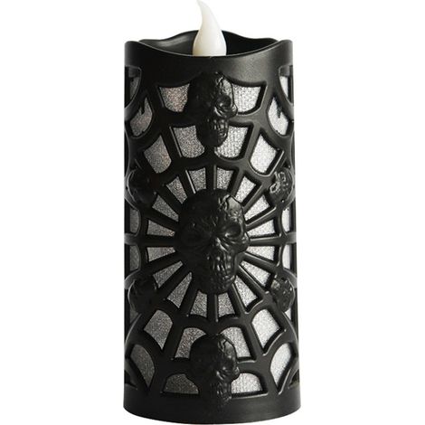 Lampe Citrouille Halloween - Bougie LED Sans Flamme - Décoration Festive Intérieure et Extérieure - Lot de 1 (1/5)