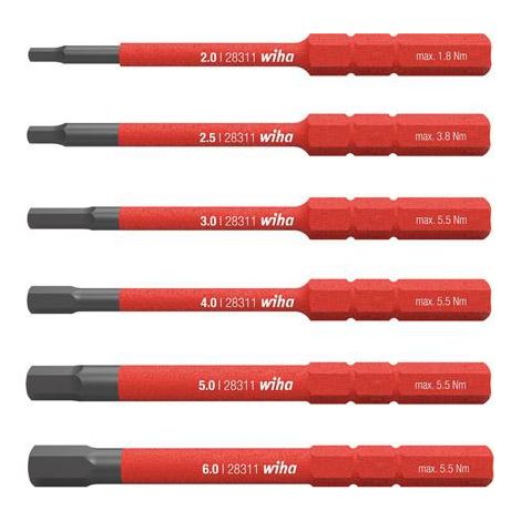 WIHA 2831B608 slimBit electric 6tlg. 6kant