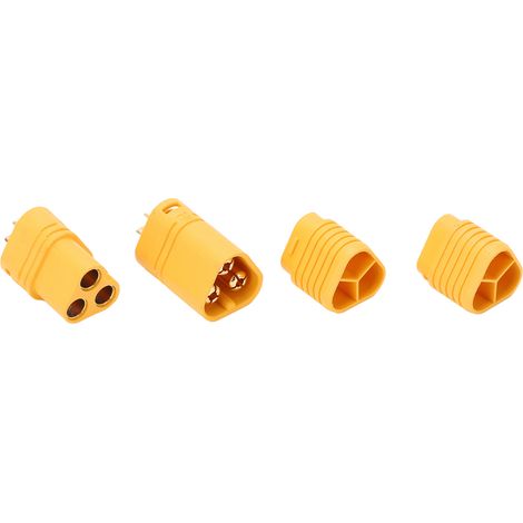 Connecteur RC MT60 mâle femelle 3 broches plaqué or universel pour véhicule avion bateau jaune (1/5)