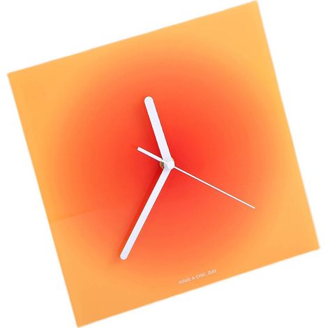Horloge murale moderne style Ins, en acrylique finement poli aux couleurs vives, petite horloge murale pour chambre, bureau ou café.