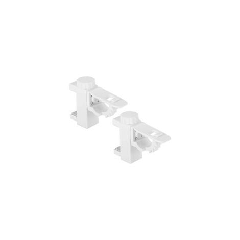 Porte Rideau Sans Percage - 2 pièces Tringle réglable - Maison Salle Bain Penderie (1/5)