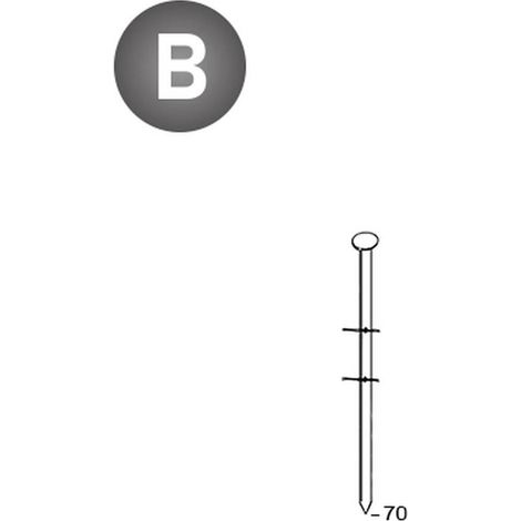 6 000 Pointes Lisses 16° (Coil) - 3.1x70 mm - D-Work (1/4)