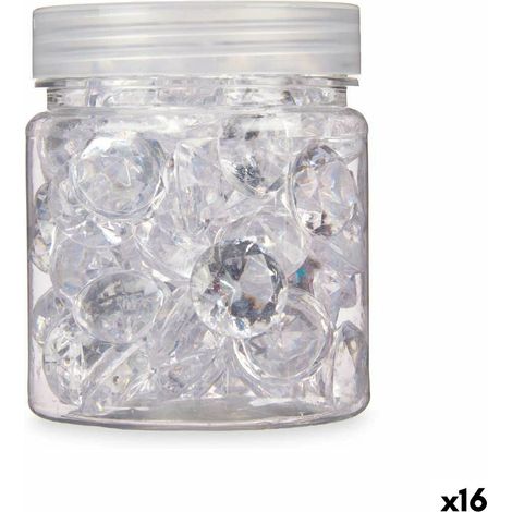 Deko-Steine Gift Decor Durchsichtig 150 g Diamant (16 Stück)