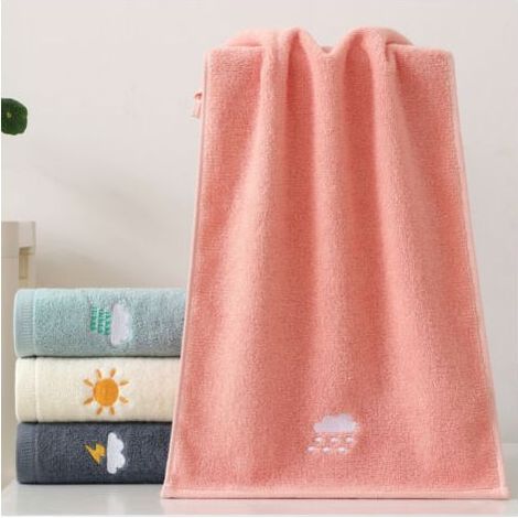 Lot de 4 serviettes de bain en coton doux 35,6 x 73,7 cm Absorbantes pour spa, salle de sport, bain et cuisine Lavables en machine (1/5)
