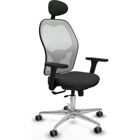 Silla de oficina piqueras y crespo Jorquera negro reposacabezas fijo (1/2)