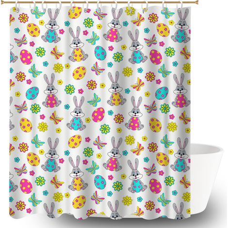 Rideau de douche 180x180 original voile de douche pour jeune couple emménageant (1/5)