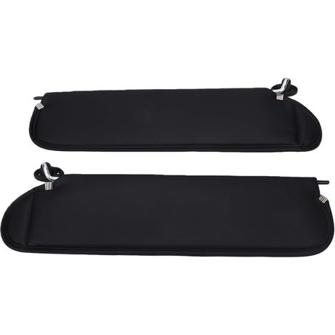 Driver and Passenger Side Sun Visor Assembly, Black ABS Plastic Replacement 2003 to 2006 5HD811X9AC 5HD801X9AC (1/5)