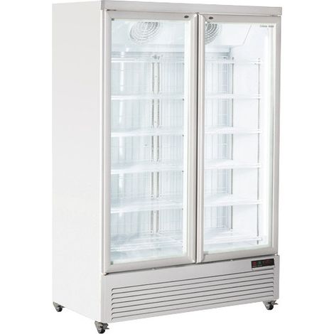 Congélateur vitré 1084L RFG 1350 avec éclairage LED 6 étagères serrure et porte à fermeture automatique - Cool Head (1/5)