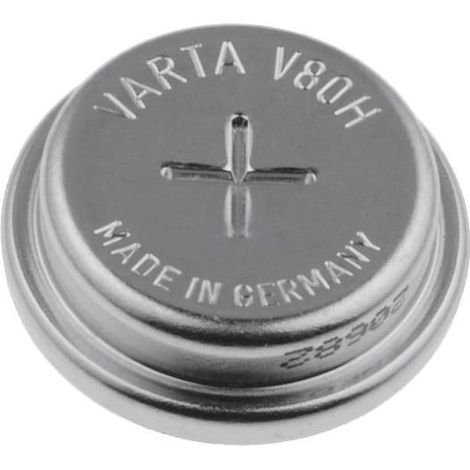 V80h Pulsante batteria tipo 1,2v 80mah 15,4x5,8mm Varta Accu-v80h