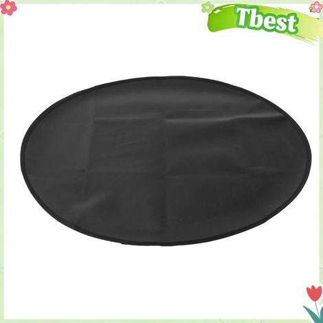 Tbest Tapis de gril ignifuge Tapis de gril rond d'extérieur de 24 pouces, ignifuge, résistant jardin plancha Silicone double face (1/5)