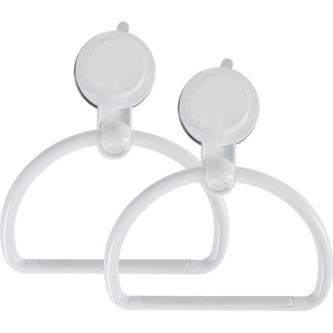 KIT SET 2PZ MAURY'S STRONG ANELLO PORTA ASCIUGAMANI A VENTOSA PER BAGNO (1/2)