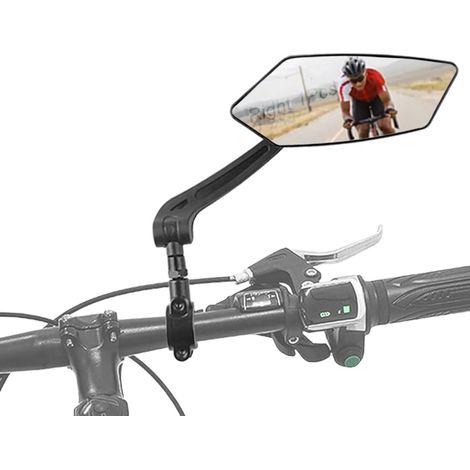 Rétroviseur pour vélo électrique - Rétroviseur de guidon - Rétroviseur droit - Rétroviseur de sécurité pour vélo - Verre anti-rayures - Rétroviseur de sécurité réglable et pivotant à 360° - Noir (1/5)