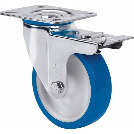 rueda giratora placa fr.inox.10zvlifd80-poa poliamix blanco-poliur.azul liso