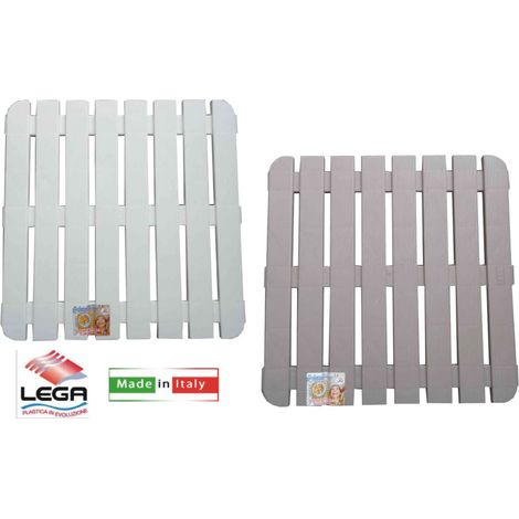 Lega pedana doccia plastica cm 58x58 con gommini antiscivolo lg0509