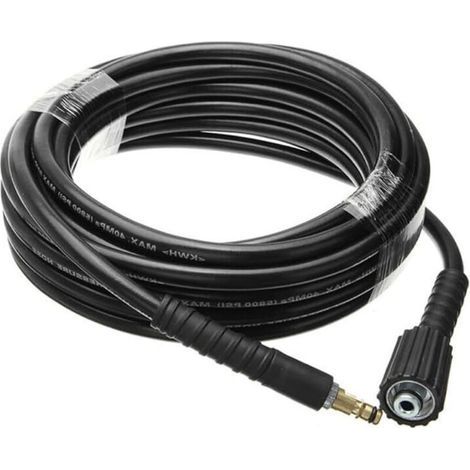Rapanda – Tuyau de nettoyeur haute pression 6 m – Connecteur M22 (14 mm) – Compatible Karcher K2 à K7 – Résistance à l'huile et aux températures élevées - mm-14 (1/5)