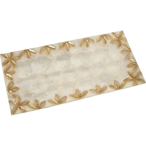 Mitte rekt. Toast Blumenblumen Erleichterung/natürlich 40x20x1.5cmpour alle Stile, um zu Hause eine Note zu verleihen (1/3)